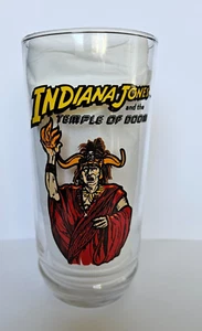 Vtg 1984 Indiana Jones Temple Of Doom MOLA RAM Promo Drink Glass | 7Up Taco Time - Picture 1 of 4