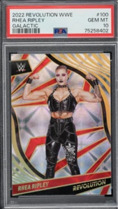 Rhea Ripley 2022 Panini Revolution WWE #100 Galactic PSA 10 Gem Mint Pop 2 - Picture 1 of 2