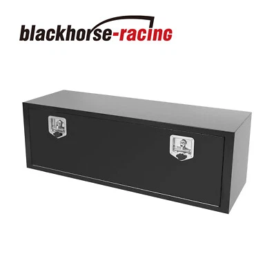 48 In. X 14 In. X 16 In. Iron Underbody Truck Storage Tool Box w/Lock Heavy Duty - Image 1 of 4