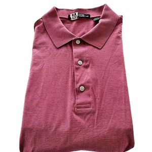 Camisa polo de golf Carnoustie para hombre XL roja manga corta cuello algodón vintage - Imagen 1 de 8
