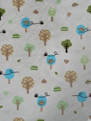 CIRCO Manta Bebé Lovey Marrón Búho Árbol Bosque Verde Sherpa Objetivo Foto 1 de 4