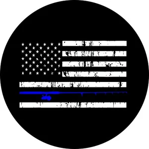American Flag Fishing Rod tire cover Access Any Size - Picture 1 of 4