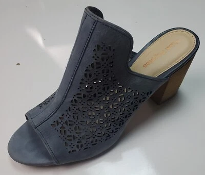 Tacón bloque Hush Puppies Malia Perf para mujer índigo pálido talla 11 Foto 1 de 4