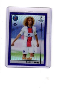 Xavi Simons Topps Merlin Chrome UCL 2020/21 Purple Refractor 56/299 RC - Bild 1 von 2