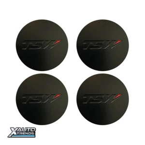 4 x TSW Wheel Center Cap Matte Black CCPCG18-T - Picture 1 of 1