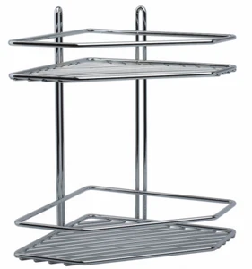 Euroshowers Duscheckregal 2 Böden 572-90 Duschregal Duschkorb Duschablage Metall - Bild 1 von 1