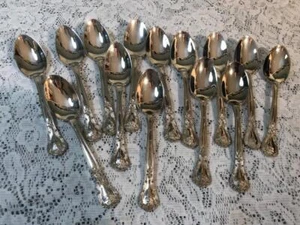 LOT GODINGER GRANDMASTER SILVERPLATE PLACE OVAL SOUP SPOONS 6 3/4" SHINY! - Picture 1 of 1