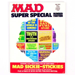 MAD Magazin SUPER SPECIAL 13 mit angebrachten Stickern Nixon John Wayne True Grit  - Bild 1 von 8