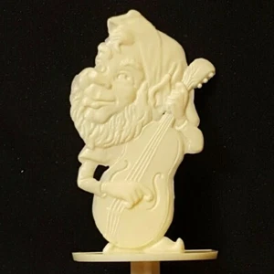 1960 DWARF 1/Playing Bass Buried Treasure Plastic Ice Cream Stick ivory color - Picture 1 of 6