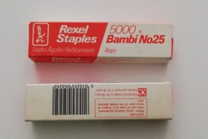 5000 Heftklammern Rexel staples Bambi No25 (4mm) - Bild 1 von 1