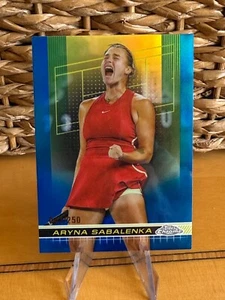 R1761 2024 Topps Cromo Tennis Blu Rifrattore /250 Aryna Sabalenka - Foto 1 di 2