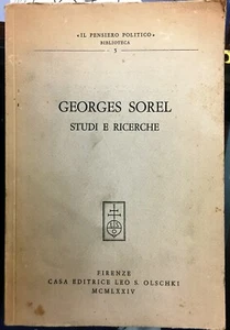 (Politica) GEORGES SOREL - STUDI E RICERCHE - Firenze 1974    - Foto 1 di 1