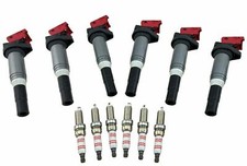 6 Ignition Coils & 1 STEP COLDER Spark Plugs for M235i 335i 435i 535i M2 M3 M4
