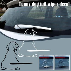 Lustiger beweglicher Schwanz Hund Auto Aufkleber Fensterwischer Decals Sticker hinten U3L9 - Bild 1 von 9