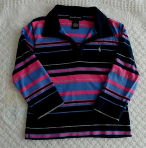 Ralph Lauren L 8 10 Girls Shirt Striped Collared EUC preppy - Picture 1 of 1