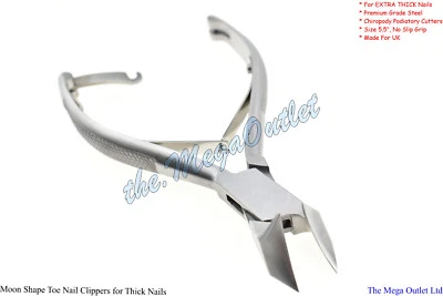 MAQNSCO ZEHENNAGELSCHNEIDER für extra dicke Nägel Podiatrie SCHWERLAST Nagelschneider Stahl