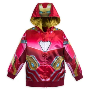 Marvel Iron Man Costume Boy Hooded Jacket Size 4 5/6 - Picture 1 of 2