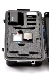 Precut Black Top GoPro Hero 12 11 10 9 8 Schaumstoff inkl. Black Pelican 1060 Case - Bild 1 von 4