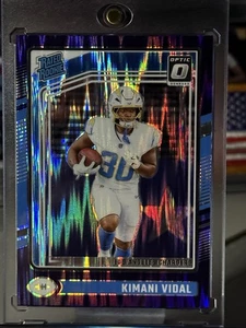 2024 Panini Donruss Optic #262 Kimani Vidal Purple Shock Prizm (RC, SP) - Imagen 1 de 2