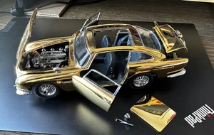 Danbury Mint 1/24 Scale James Bond Aston Martin DB5 22k Gold Plated exc unboxed - Bild 1 von 7