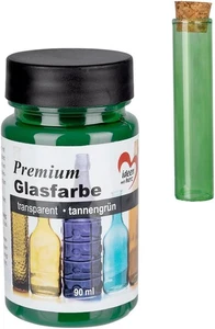 Vernice per Vetro Di Alta Qualità, Trasparente, Impermeabile, 90 Ml (Verde Abete - Foto 1 di 12