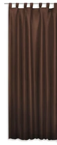 Cortina térmica RIDEAU cortina prefabricada lazo opaco 140x260 cm marrón castaño - Imagen 1 de 1