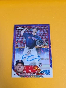 FRANKLIN GERMAN RC 2023 TOPPS CHROME AUTO #RA-FG PURPLE SPECKLE /299 RED SOX - Bild 1 von 10
