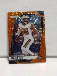 2024 Panini Prizm Demario Davis #207 Orange Disco Prizm Saints - Bild 1 von 2