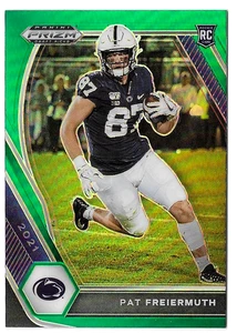 Panini Prizm Draft Picks 2021 verde #127 Pat Freiermuth novato Penn State Holo - Imagen 1 de 3