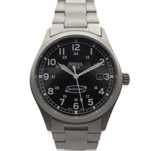 Fossil Defender FS5973 Solar Herrenuhr Edelstahl OVP