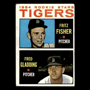 Tarjeta de béisbol Fritz Fisher/Fred Gladding Rookie #312 1964 Topps Detroit Tigers - Imagen 1 de 3