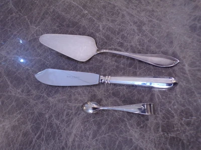 Robbe & Berking Modell NAVETTE Satz 3 Vorleger Vorlegeteile Silber 90er TOP - Bild 1 von 3