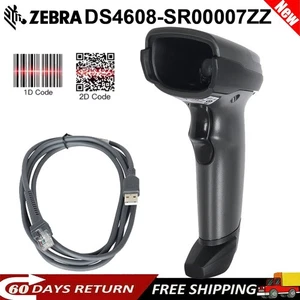 Zebra DS4608-SR00007ZZAP 1D 2D QR Imager Handheld Wired USB Barcode Scanner Kit - Picture 1 of 8