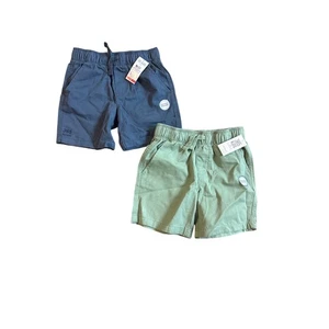 Bundle of 2 365 Kids Boys Woven Shorts, Size 4 NWT Green and Blue - Picture 1 of 6