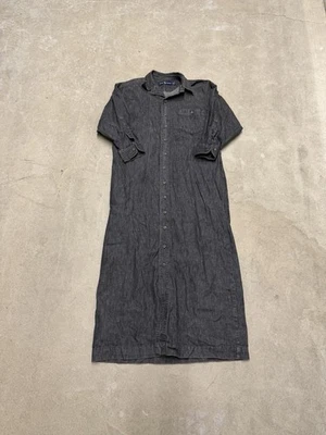 Polo Ralph Lauren Camisa Denim Lavado Oscuro Vestido Manga Larga Clásico Talla XL Foto 1 de 4