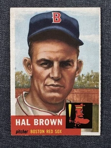 Tarjeta de béisbol 1953 Topps #184 Hector Hal Brown Boston Red Sox Ex - Imagen 1 de 2