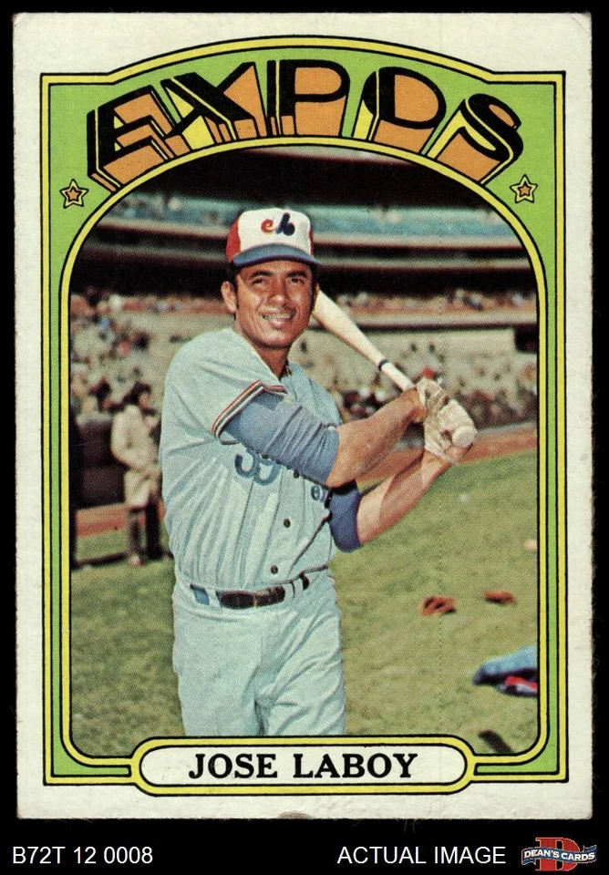 1972 Topps #727 Jose Laboy Expos 4.5 - VG/EX+ - Image 1 of 1