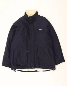 REEBOK Mens Padded Jacket UK 42 XL Navy Blue Polyester AN01 - Picture 1 of 3