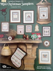 Mini libro de patrones de punto de cruz de colección de muestras de Navidad 25 - Imagen 1 de 5