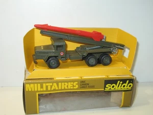 SOLIDO, Camion UNIC lance fusée éjectable, militaire en bon état 1979' - Imagen 1 de 5
