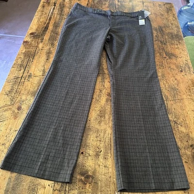 Pantalones Mossimo para mujer talla 14 marrón tiro bajo bolsillos cremallera frontal nuevos con etiquetas Foto 1 de 4