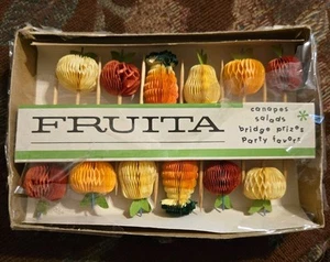 Vintage Fruita Carta a nido d'ape Party Scegli Decorazioni Canape Antipasti Tiki Bar - Foto 1 di 1
