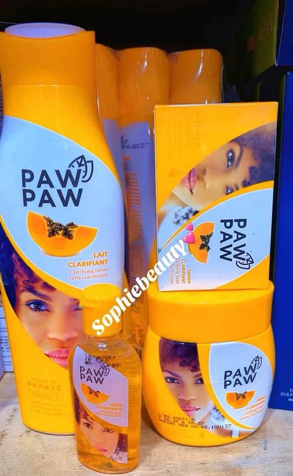Paw Paw Skin Clarifying,Lotion 500ml,soap.oil,cream.4pcs Extracted Vitamin E. - Image 1 of 2