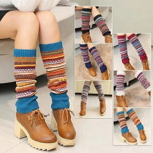 DE Neu Damen Stulpen Beinwärmer Beinstulpen WOLLE Legwärmer Strümpfe Overknees - - Bild 1 von 18