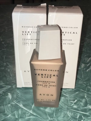 Nuevo NOS Avon Beyond color base elevación vertical beige miel lote de 2 Foto 1 de 3