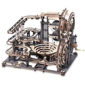 Robotime 3D Puzzle Wooden Puzzle Craft Perpetual Motion Water Wheel Orbital Upgr - Picture 1 of 7