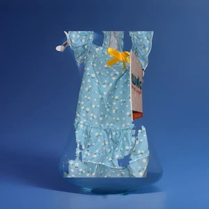 WAG and Wiggle Clothing Size Small Blue With Wht & Yel Flowers Summer Dress - Picture 1 of 8