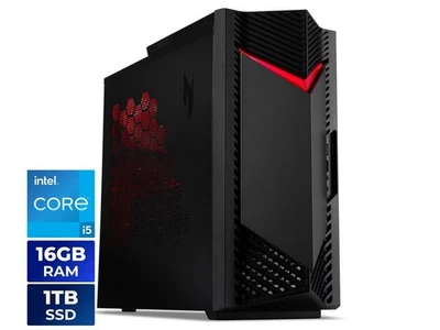 Acer Nitro 50 Gaming Desktop PC, Intel Core i5-14400F, GeForce RTX 3050, 16GB - Image 1 of 4