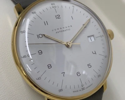 JUNGHANS Max Bill Automatic 027/7806.00 watch 38mm SS Date sapphire glass - Image 1 of 4