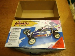 Vintage Team Losi JRX Junior 2 /w 2 channel wheel radio, battery charger - Picture 1 of 18